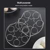 New Stainless Steel Egg Steamer Rack Round 7 Egg Hole Egg Steaming Stand Heavy Duty Egg Rack Pressure Cooker Accessories