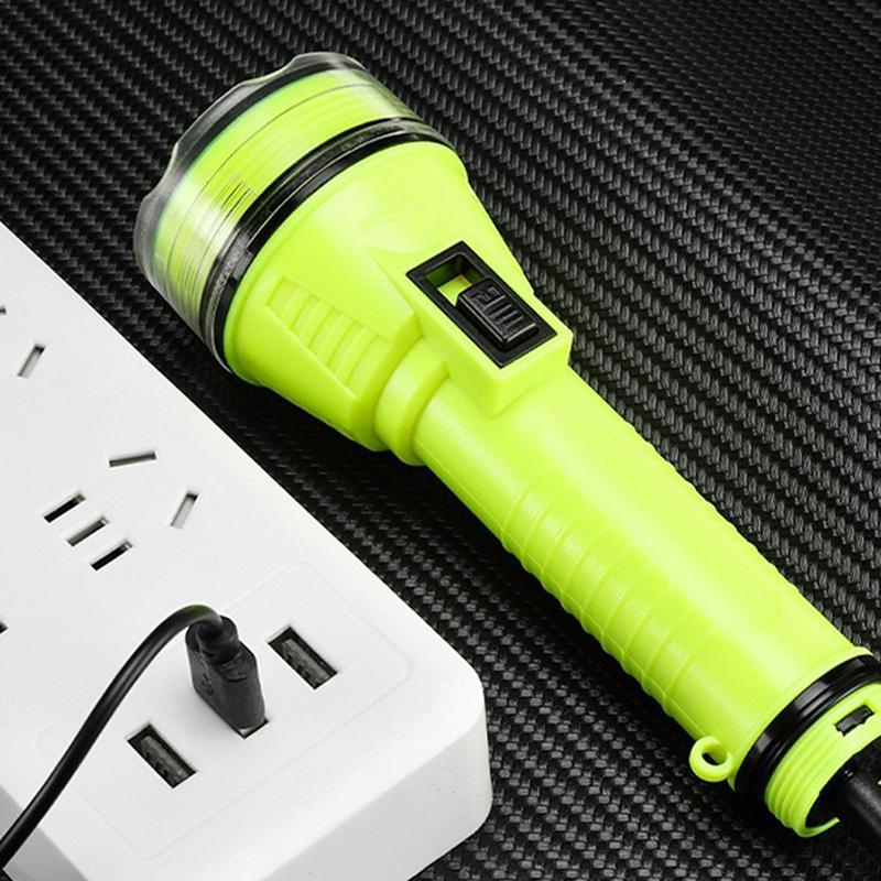 Diving Flashlight Bright Underwater Flashlight Waterproof Diving Torch 200 Meters Night Dive Lighting Torch With Strap