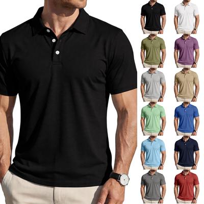 Mens Polo Shirts Short Sleeve Classic Fit Casual Dress Shirts for Men Comfortable Golf Polos for Men Everyday Wear