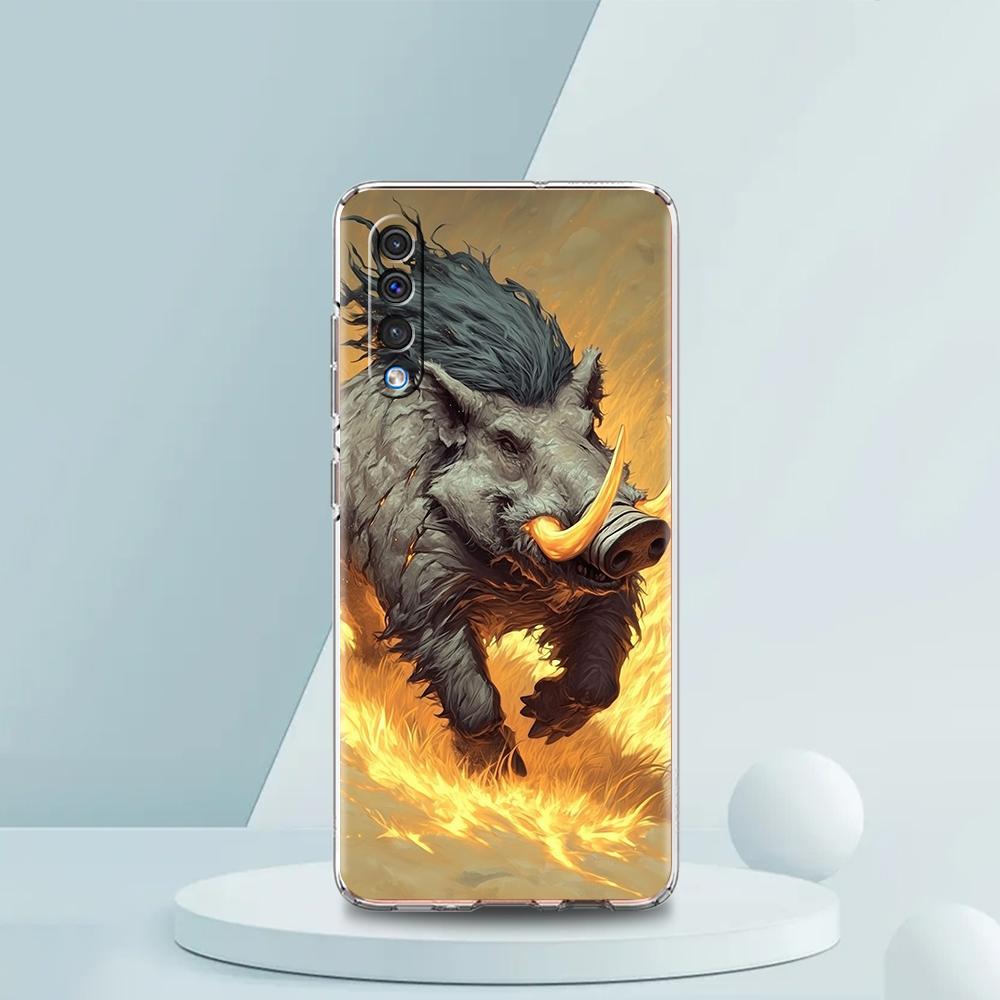 

Прозрачный чехол для телефона для Samsung Galaxy A16 A14 A12 A22 A24 A42 A02 A03S A06 A20 A30 A40 Мягкий чехол из ТПУ Сумки с рисунком кабана for Samsung A10