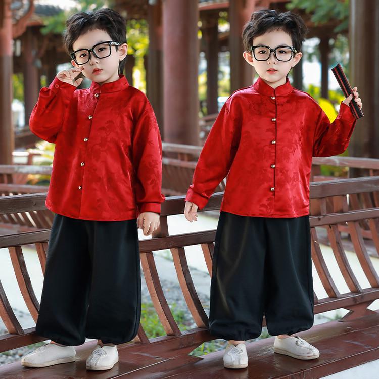 Children's Hanfu 2025: Spring & Autumn Chinese Tang Suit for Boys & Girls - Performance Guoxue Set