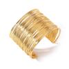 European-American Trendy Wide-Face Cuff Bracelet: Elegant, Smooth Metal, Multi-Layered, High-End Design.