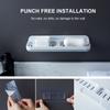 Drawer Suction Double Grid Drain Wall Mounted Storage Rack Hanging Shelf Soap Holder Soap Dishes