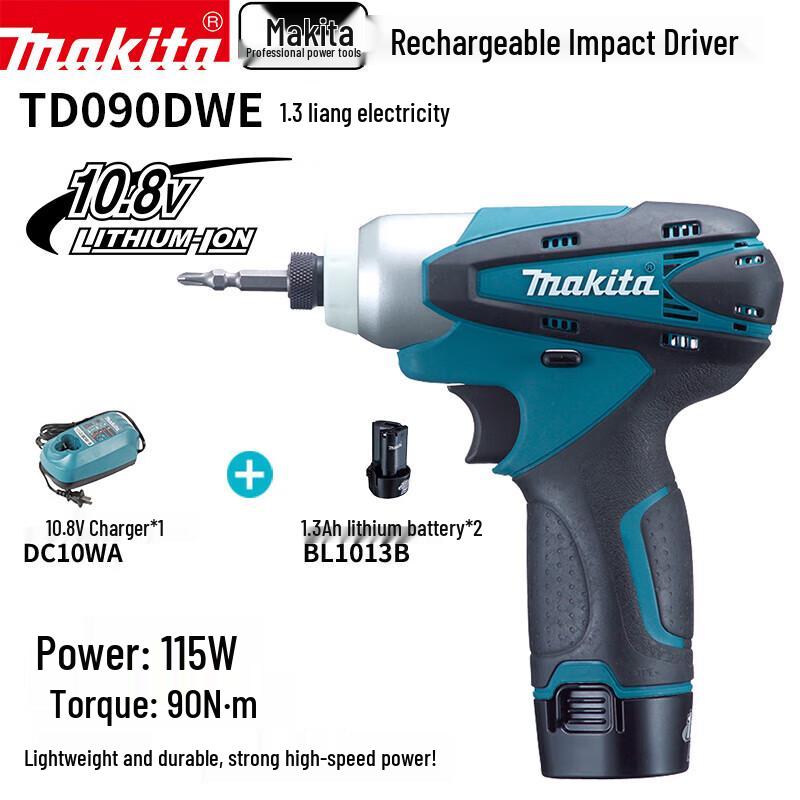 Makita 10,8V Kompakter Akku-Schlagschrauber CN-Stecker (Adapter enthalten)