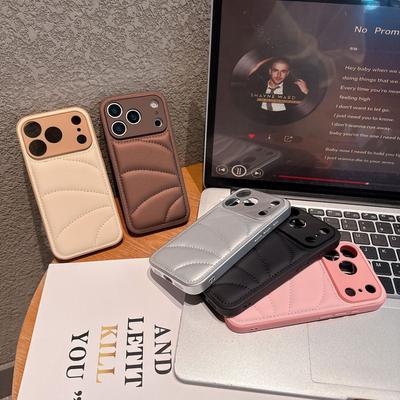 For Apple 17pro Down Phone Case for IPhone17air Simple Soft 2-in-1 Protective Case