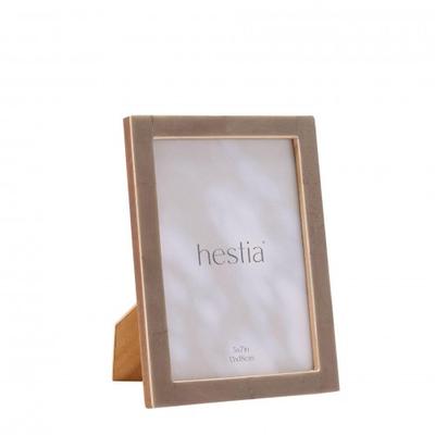 Hestia Thin Grey Stained Bone Photo Frame 5 X 7