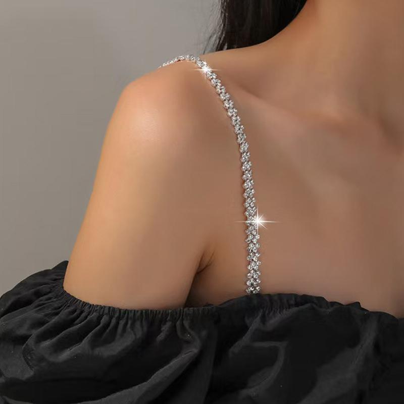 Shoulder Straps  Underwear Straps Metal Bra Straps Non-Slip Sexy Invisible Cool Women Bra Strap For Decor