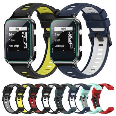 Dla Garmin Approach S20 Dwukolorowy Silikonowy Pasek do Zegarka
