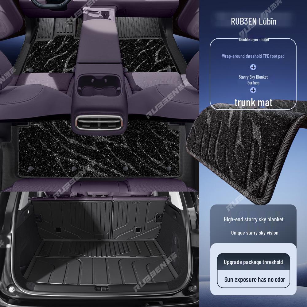 Lubin TPE Threshold Foot Pads for Leapmotor C10: Full Coverage Interior Modification Accessory