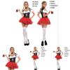 Hochwertiges Oktoberfest Bier Kellnerin Dirndl Outfit Ideal für Themenpartys