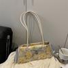 Cloth Bow Shoulder Bag Flower Underarm Bags All-match French Stick Handbag  Girls