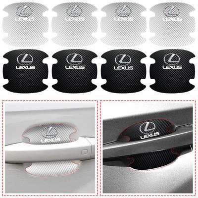 4PCS Car Door Handle Protection Sticker Emblem Car Styling For CT200H ES350 GX460 470 IS250 LS460 NX300 RX300 350 450H