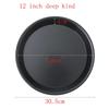 6 To 12inch Premium Non-Stick Pizza Pan Bakeware Carbon Steel Pizza Plate Round Deep Dish Pizza Pan Tray Mold Mould Baking Tools