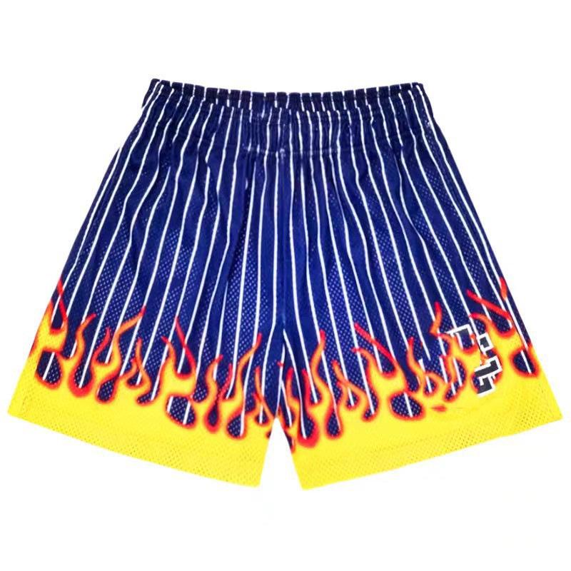 

Чоловічі сітчасті дихаючі баскетбольні шорти - вище коліна, чотириточкові, повсякденний спортивний одяг для фітнесу, європейський та американський стиль XXL