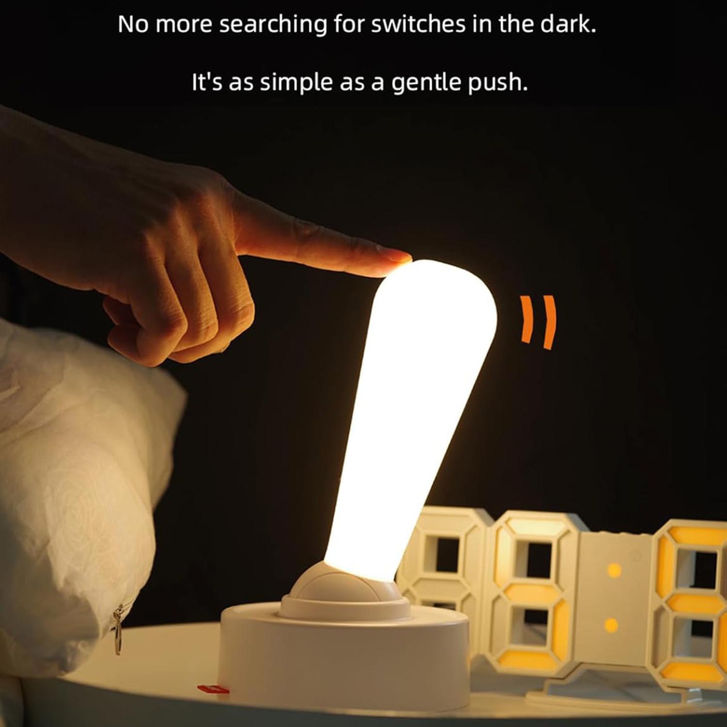 

Simple Toggle Lever Switch Small Night Light Creative Corridor Desktop Bedside Lamp Grey