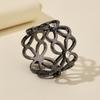 Hollow Flower Scarf Ring Stylish Rhinestone Scarf Slide Ring Elegant Silk Scarf Ring for Women Shirts Shawls Neckerchiefs