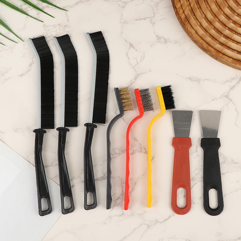 Kitchen Cleaning Brush Set,Deep Clean Gas Stove Brass Brush Gap Cleaning Brushes For Small Spaces,Window, Bathroom 1Set