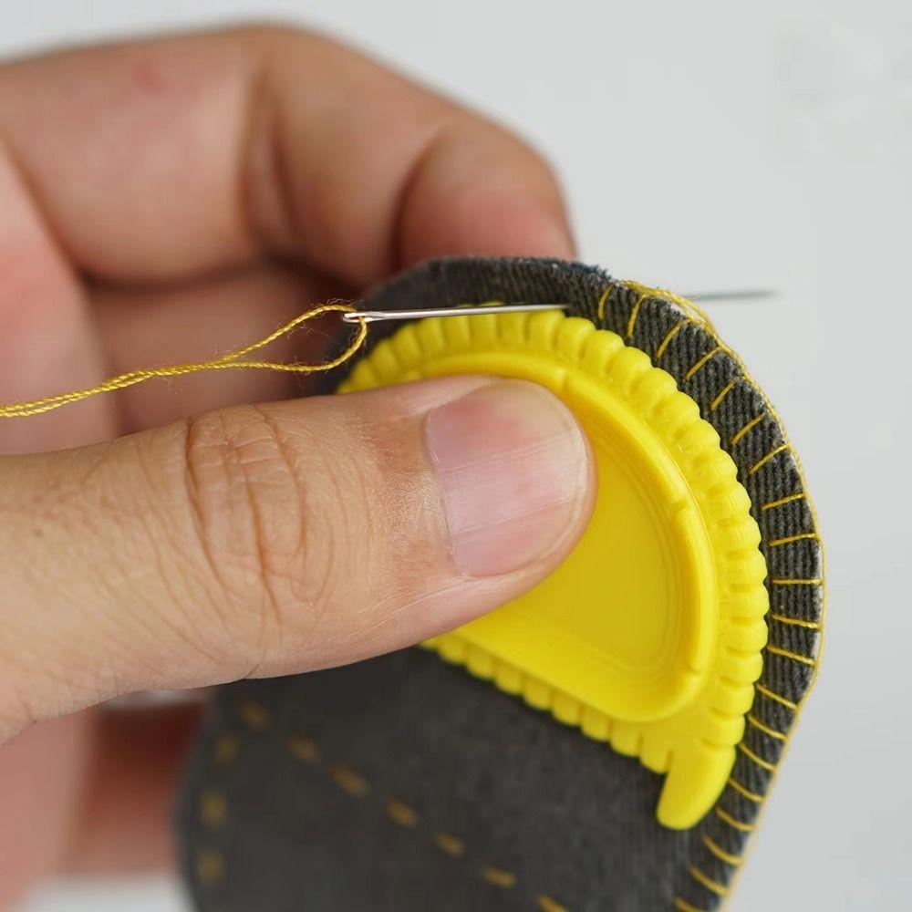 Finger Protector Sewing Edge Stitching Tool 3/4mm Sewing Auxiliary Tool Leather Craft