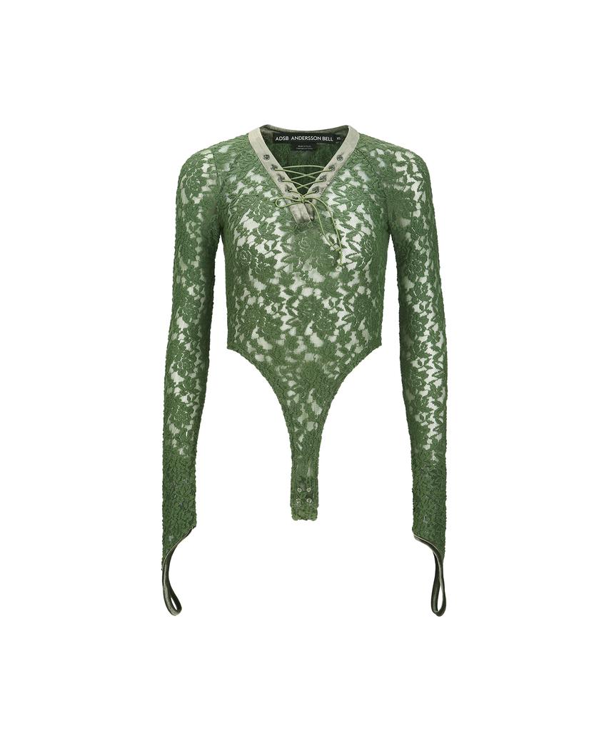 ADSB ANDERSSON BELL Rose Lace Bodysuit Atb1192W(Khaki)