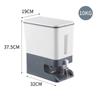 Pressure-type quantitative rice bucket, sealed moisture-proof and insect-proof miscellaneous grain tank, household rice storage