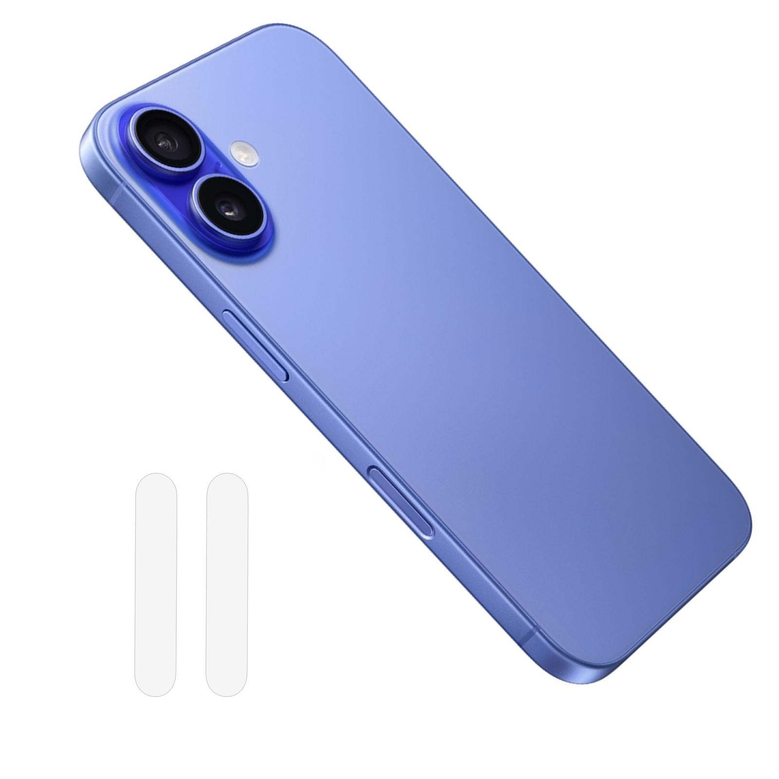 2Pcs Camera Touch Button Protector For iPhone 16/16 Plus/16 Pro/16 Pro Max Tempered Glass Film A