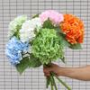Moisturizing Large Hydrangea Hotel Decoration Flower Arrangement Wedding Arrangement Fake Flower Wholesale Film Hydrangea