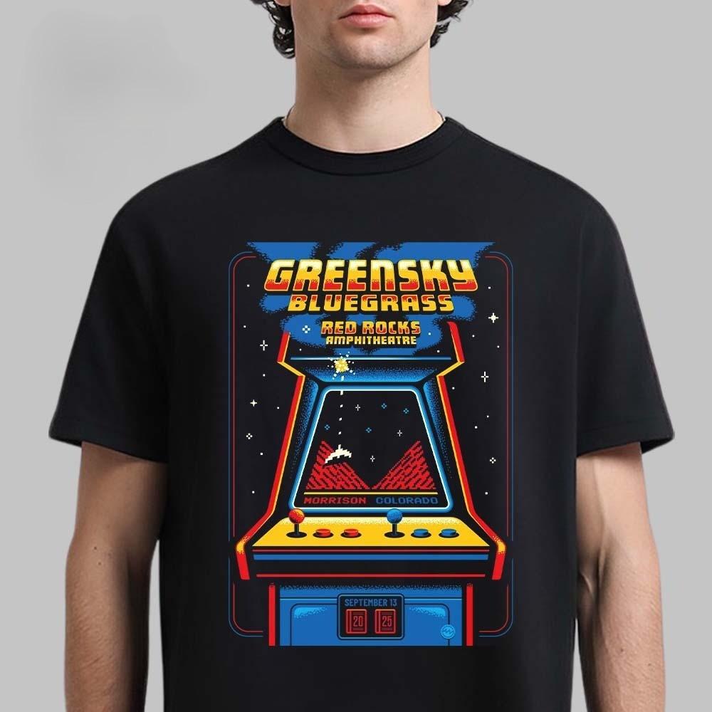 Greensky Bluegrass Red Rocks Amphitheatre Poster  On September 13 2025 TShirt Unisex T-Shirt S