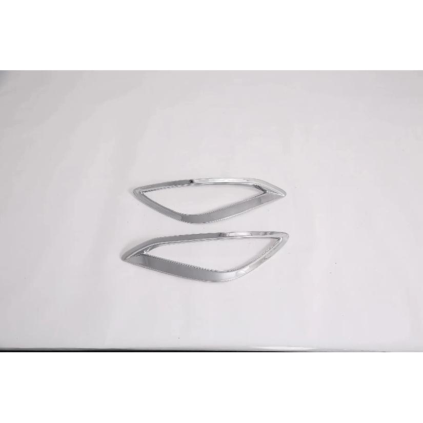 

For Toyota Rush 2018 ABS Chrome Front Fog Light Lamp Cover Rear Foglight Frame Trims Car Styling Accssories Rear Silver