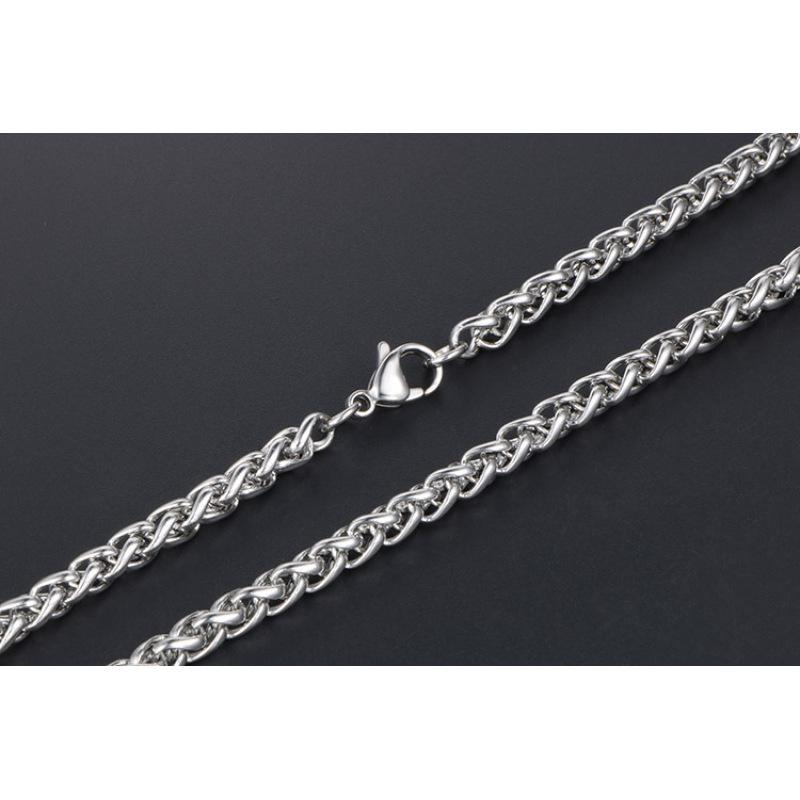 Europäische und amerikanische Männer magische Kielkette Edelstahl Blume blaue Kette Paar Schlüsselbein Halskette Anhänger Zubehör