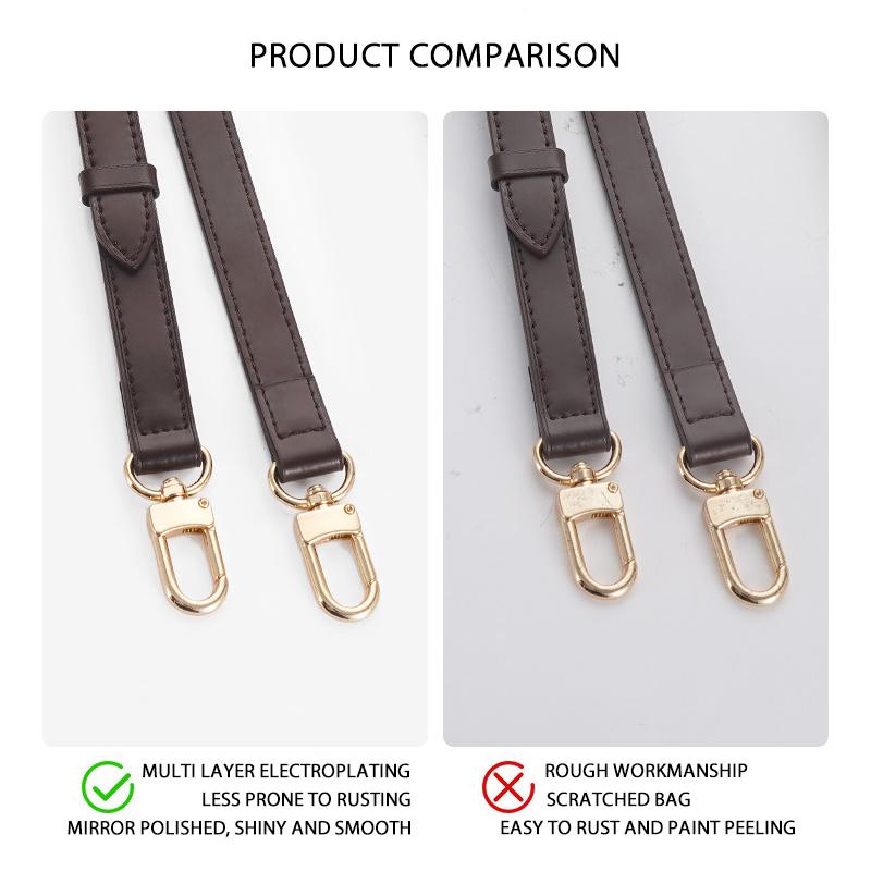 EverToner Dark Brown Handbag Leather Strap For L- Spee-dy 20/25/30 Bag Crossbody Bag Accessories