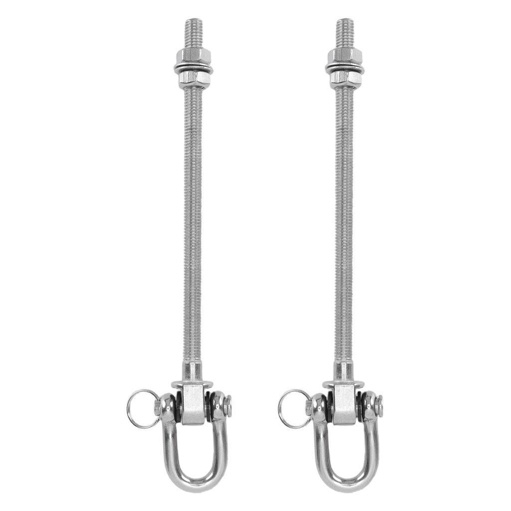 2 Pcs Heavy Duty Bearing Swing Hangers 304 Stainless Steel Swing Hooks 1800mm D Type for Yoga Hammock Chair
