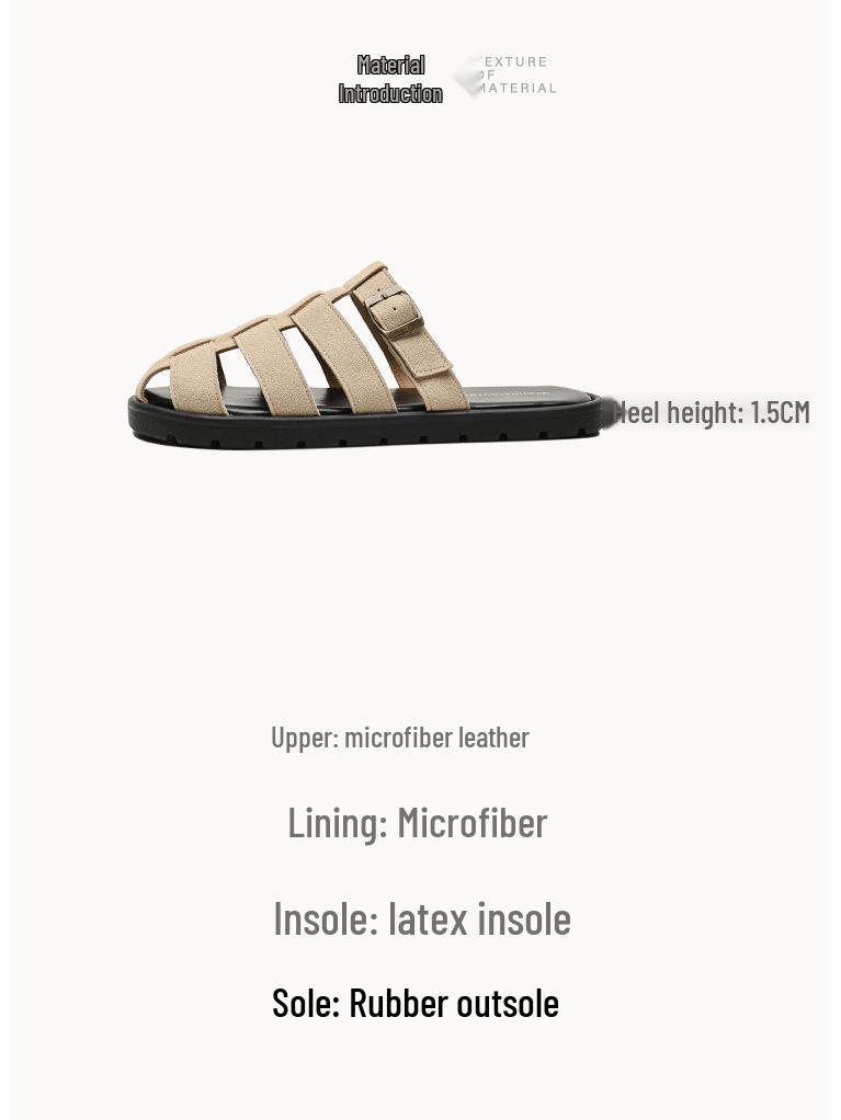 Weiwei Girl Women's French Retro Pointed Toe Woven Roman Slippers Sandals for Summer