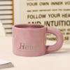Simple Mug High Value Ceramic Water Cup Milk Cup Office Men's High End Exquisite Coffee Cup for Girls