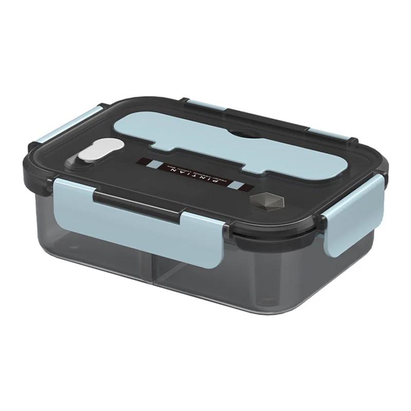 Ланч-бокс с 23 сетками и столовыми приборами портативный офисный работник студент контейнер для еды Bento подогреваемый в микроволновой печи 15001100 мл 2 Grids-1100ml синий 4887₽