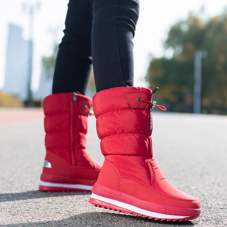 Winter Thickened Warm Women's Multi-color Snow Boots Northeast Padded Non-slip High Women's Cotton Shoes