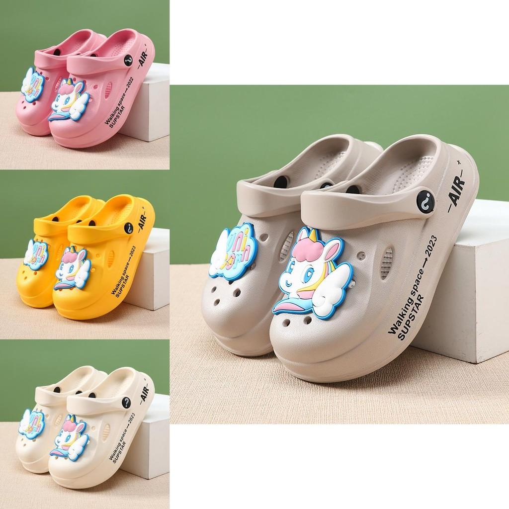 Stylish Lightweight And Unicorn Pattern Kids Clogs For Boys And Girls Ideal Beach For