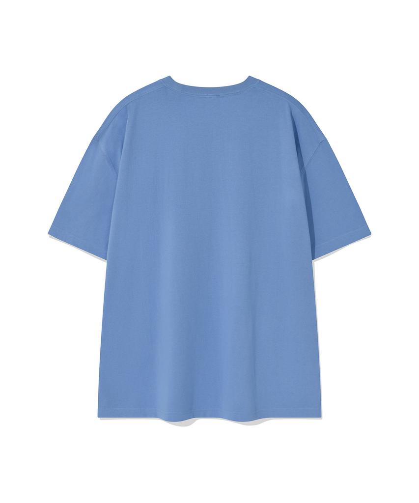 WACKY WILLY [Wacky Willy X Lee] Aikikiri Graphic Short Sleeve T-Shirt Blue