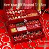 Kit de Pulseira de Miçangas DIY Estilo Chinês para Crianças - Presente de Aniversário para Menina