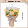 Completed Crochet Flower Bouquet Artificial Flowers Rose for Party Women's Day