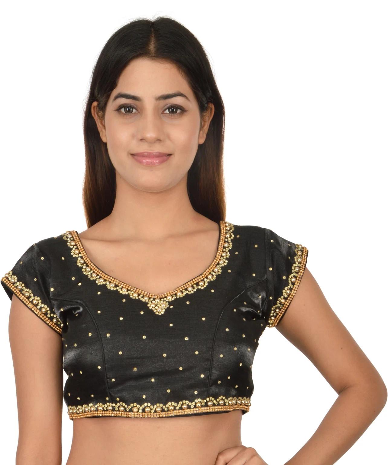 Indian Designer Silk Blend Blouse Bollywood Party Wear Beautiful Choli Dress