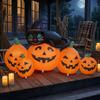 Inflatable Cat and Pumpkin Cute Bright Outdoor Halloween Decoration for Lawn