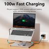10 Port Laptop Dock Holder with 4K60hz Output USB3.0x3 Support and PD100W Charging 360 Degree Rotation Holder