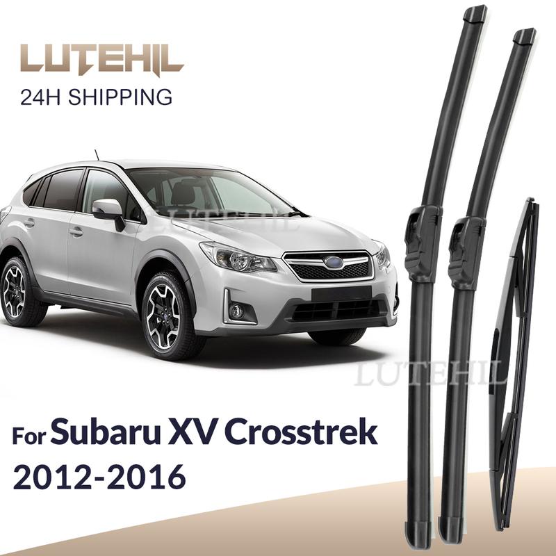 For Subaru XV Crosstrek GP 2012-2016 2013 2014 Wiper Front & Rear Wiper Blades Windshield Windscreen Window Brushes 26 +16 +12 Subaru XV Crosstrek