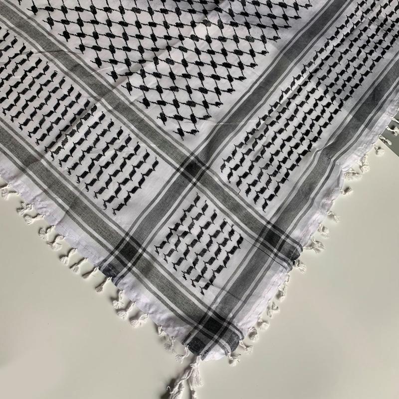 Keffiyeh Scarf Shemagh Desert Keffiyeh for Head Neck Scarf Military Shemagh Desert Scarf Arab Wrap Arab Turban Muslim H