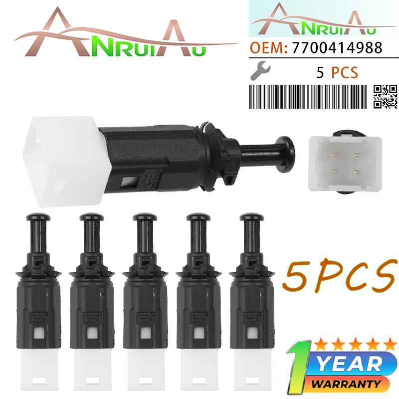 

New 5Pcs Brake Light Switch 7700414988 Compatible with Renault Clio Espace Laguna Master Thalia Trafic Twingo Vel Satis