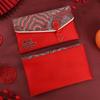 New Year Blessing Words Brocade Red Envelope Brocade Cloth Tassel New Year Money Bag  Party Gifts