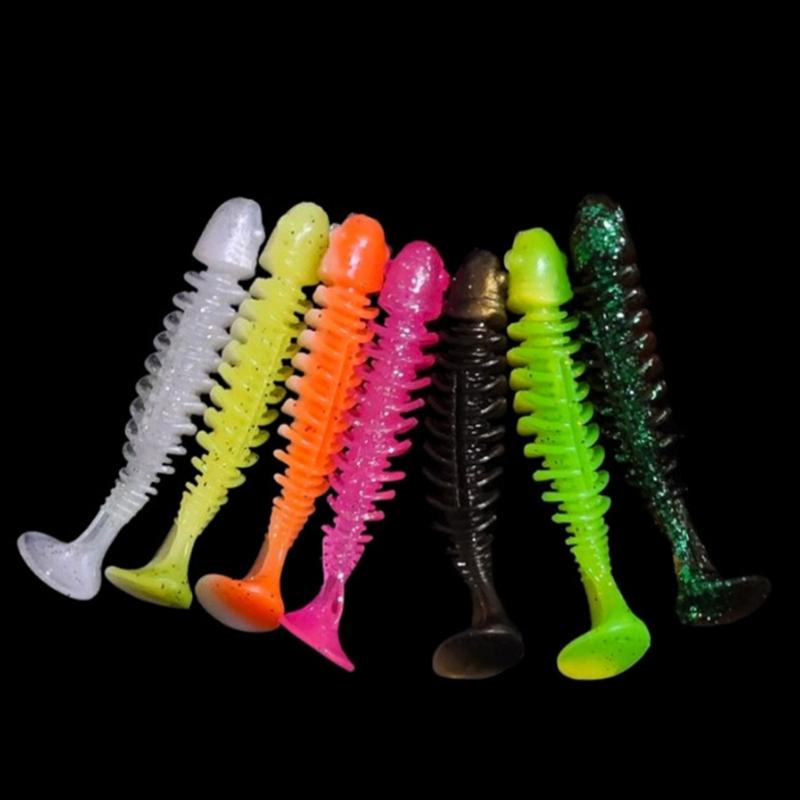 Artificial Soft Lures Worm Baits Wobbler  T Tail Soft Baits Paddle Tail Swimbaits Fishing Tackle Lures Enduring