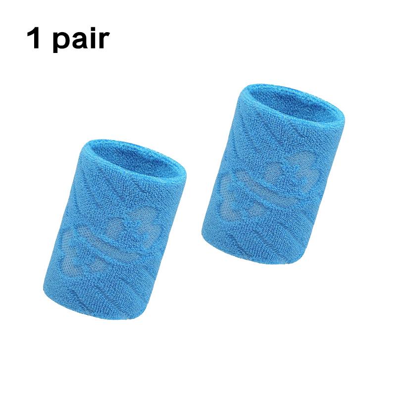 1 Pair Cotton Elastic Wristband Support Basketball Wrist Brace Wraps Men Kids Gym Fitness Powerlifting Tennis Sweat Absorption 1