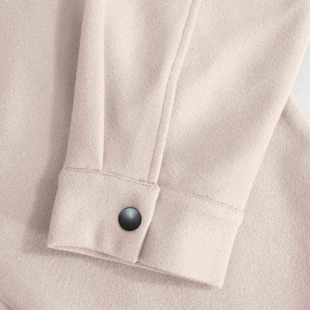 Men's Trendy Lapel Woolen Coat Men's Solid Color Casual Sports Business Jacket