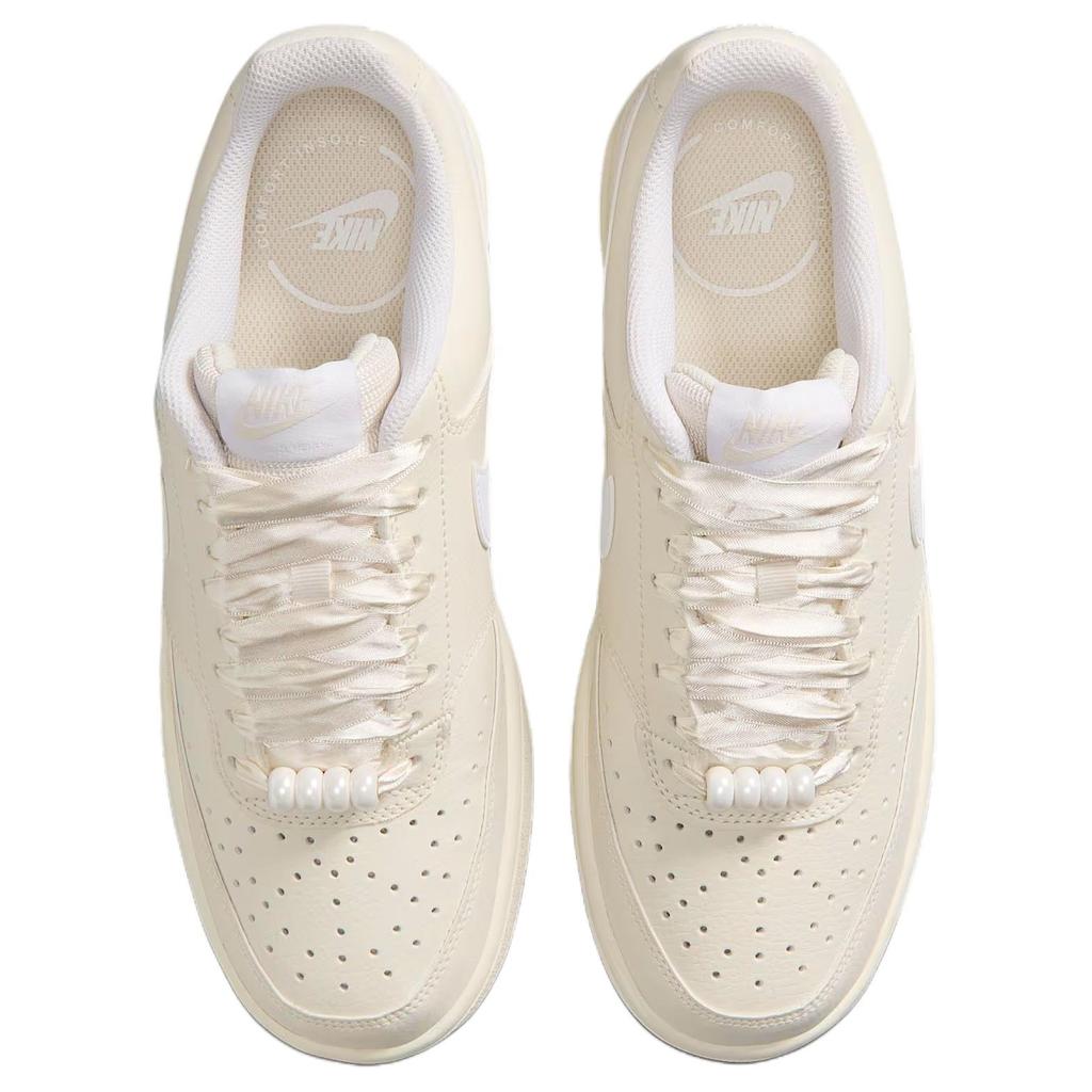 Nike Court Vision Lo Le Comode Versatili Ammortizzanti Resistenti Traspiranti Sneakers Basse Sneakers Donna Off-White IB6652-100